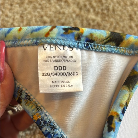 Colorful Patterned Bikini Top - Picture 2 of 5